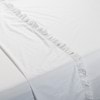 Softwash Cotton Ruffle White Flat Sheet - Vintage