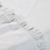 Softwash Cotton Ruffle White Flat Sheet - Vintage