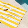 Striped Cabana Cotton Terry Beach Towel - Sunshine