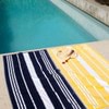 Sorrentina Velour Beach Towel - Lido Navy