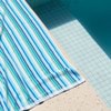 Sorrentina Velour Beach Towel - Multiplo Lagoon