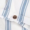 Modella Resort Stripe Quilt Cover Set - Chambray (Free Pillowcases)