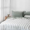 Modella Resort Stripe Quilt Cover Set - Gum (Free Pillowcases)