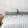 Modella Resort Stripe Quilt Cover Set - Gum (Free Pillowcases)