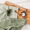 Cucina Cotton Textured Tea Towel Twin Pack - Spruce