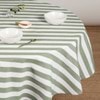 Cucina Olive Stripe Round Tablecloth