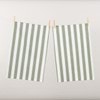 Cucina Tea Towel Twin Pack - Olive Stripe