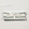 Cucina Tea Towel Twin Pack - Olive Stripe