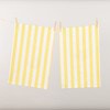 Cucina Tea Towel Twin Pack - Lemon Stripe