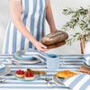 Cucina Chambray Stripe Rectangular Tablecloth