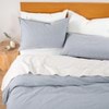 Softwash Cotton Denim Melange Quilt Cover Set - Vintage (Free Pillowcases)