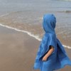 Kids' Hooded Beach Towel - Denim