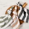 Cucina Latte Stripe Napkin 6 Pack