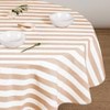 Cucina Latte Stripe Round Tablecloth
