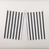Cucina Tea Towel Twin Pack - Black Stripe