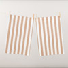 Cucina Tea Towel Twin Pack - Latte Stripe