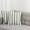 Amora Cushion - Olive Stripe