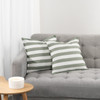 Amora Cushion - Olive Stripe