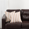 Amora Cushion - Latte Stripe