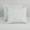 Modella Gingham European Pillowcase Pair - Sage