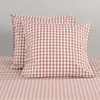 Modella Gingham European Pillowcase Pair - Mocha