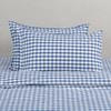 Modella Gingham Quilt Cover Set - Indigo (Free Pillowcases)
