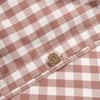 Modella Gingham Quilt Cover Set - Mocha (Free Pillowcases)