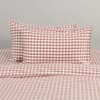 Modella Gingham Quilt Cover Set - Mocha (Free Pillowcases)