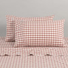 Modella Gingham Sheet Set - Mocha