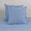 Modella Stripe European Pillowcase Pair - Indigo