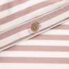 Modella Stripe Quilt Cover Set - Mocha (Free Pillowcases)