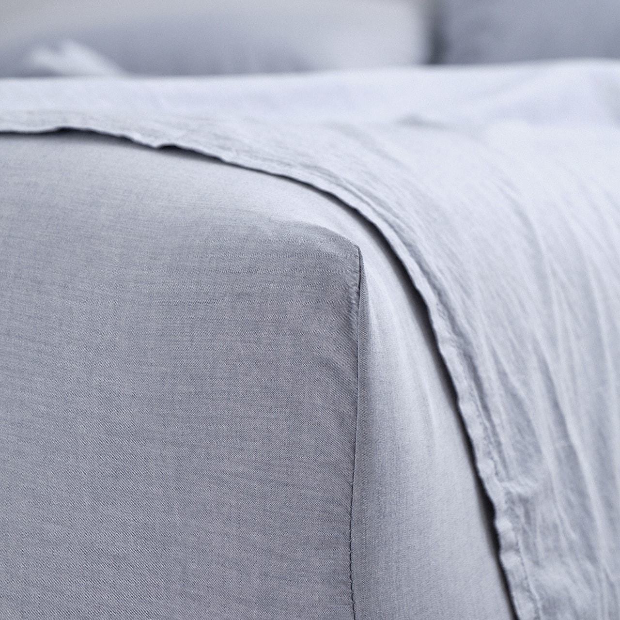 Vintage Softwash Cotton Denim Melange Sheet Sets Canningvale