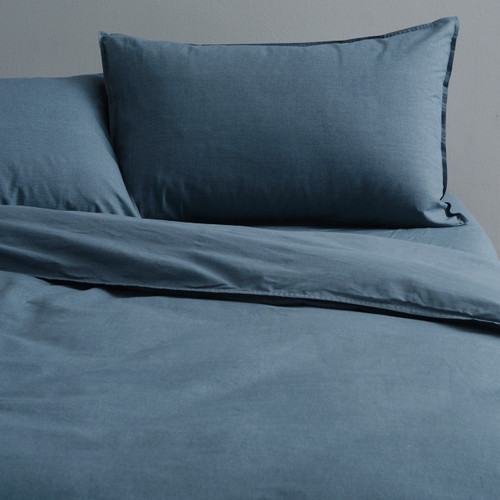 Stonewash Cotton Quilt Cover Set - Antica
