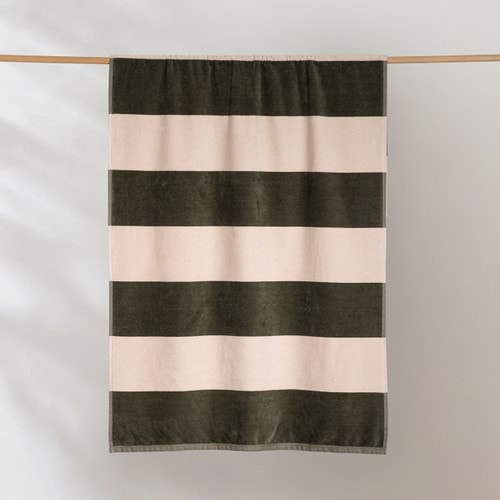 Sorrentina Velour Beach Towel - Cala Olive