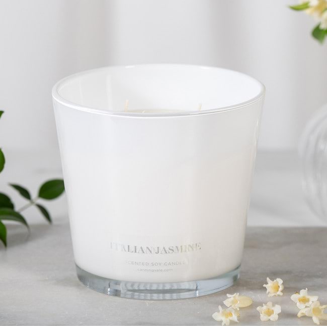 Extra Large 3 Wick Soy Wax Candle - Italian Jasmine