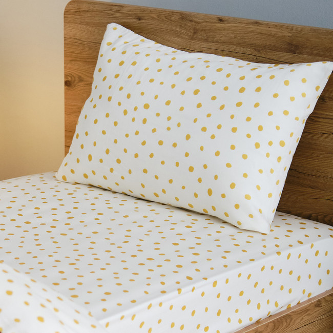 Piccoli Retro Spots Fitted Sheet & Pillowcase Pack