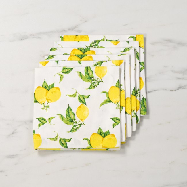 Cucina Lemons Napkin 6 Pack
