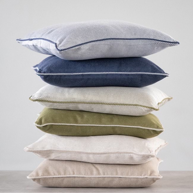 Aperto Outdoor Cushion - Indigo Stripe