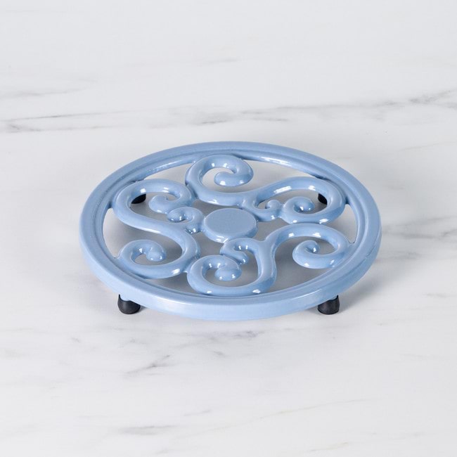 Robinsons Cast Iron Trivet - Blue