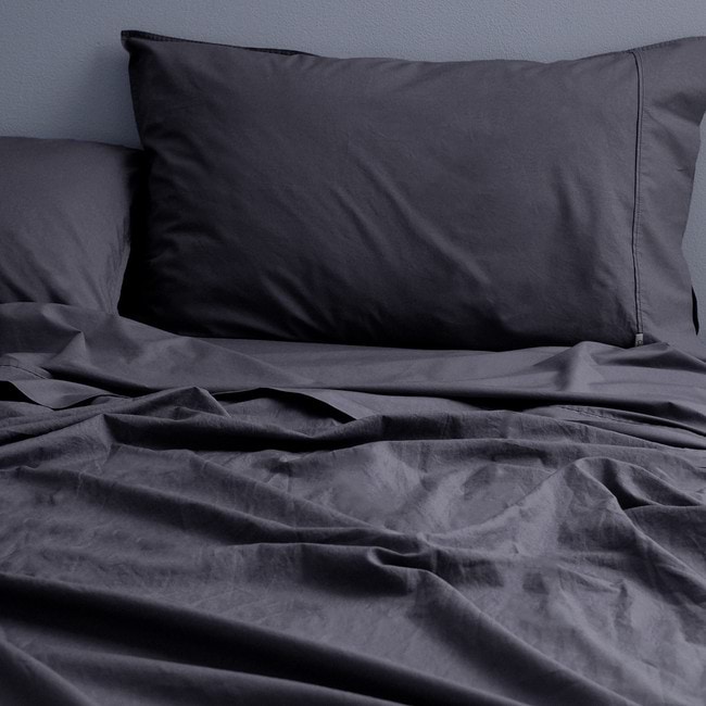 Softwash Cotton Charcoal Sheet Set - Vintage