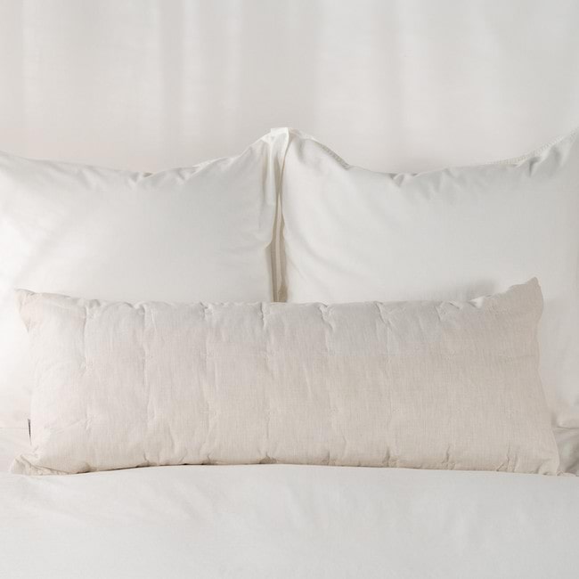 Softwash Cotton Oatmeal Melange Lumbar Cushion - Vintage