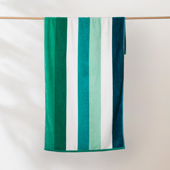 Sorrentina Velour Beach Towel - Salento Verde