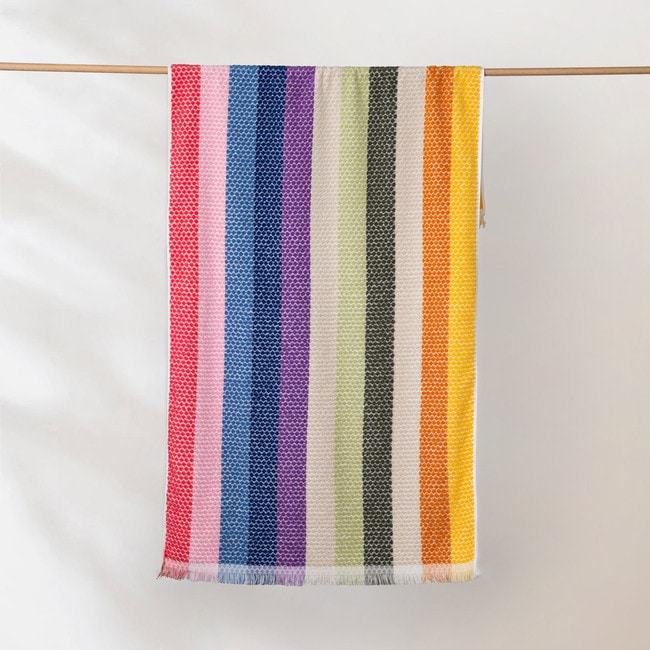 Positana Ombra Rainbow Terry Beach Bath Towel Canningvale