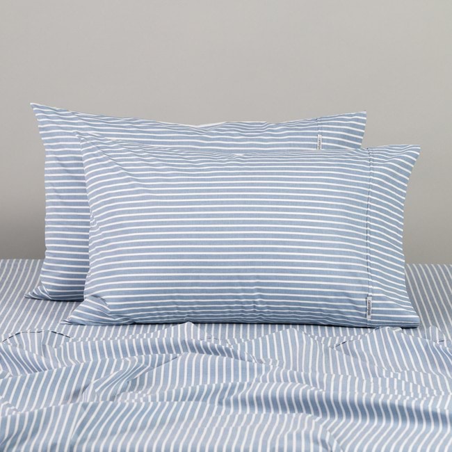 Modella Oxford Stripe Sheet Set - Chambray
