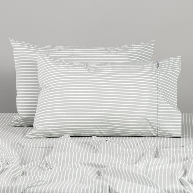 Modella Oxford Stripe Sheet Set - Gum