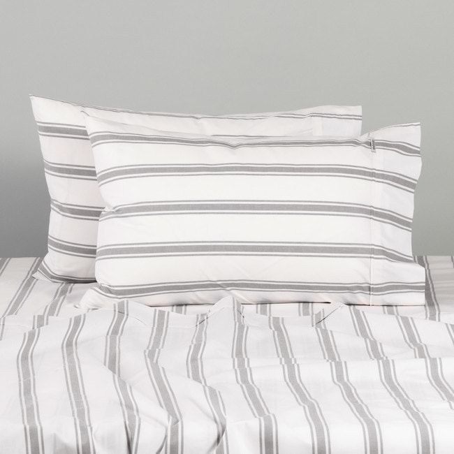 Modella Resort Stripe Sheet Set - Grey