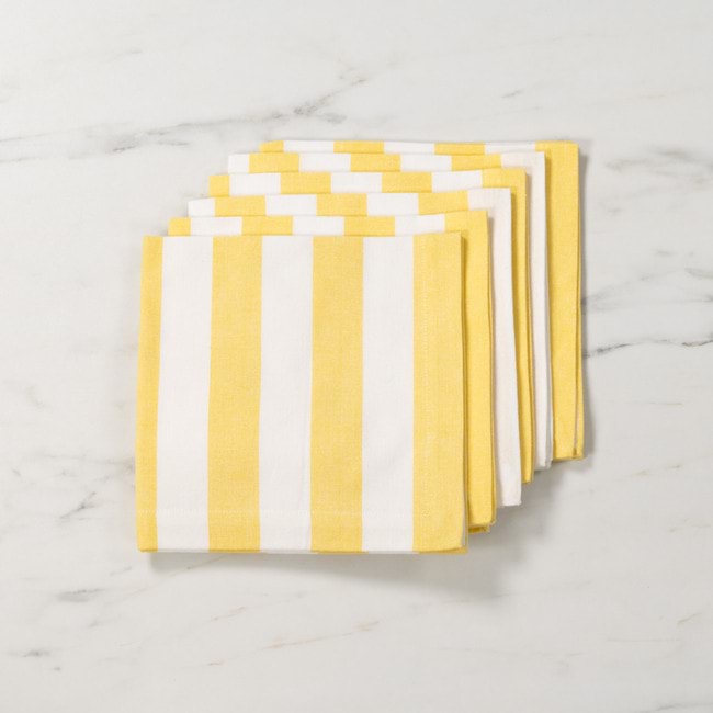 Cucina Lemon Stripe Napkin 6 Pack