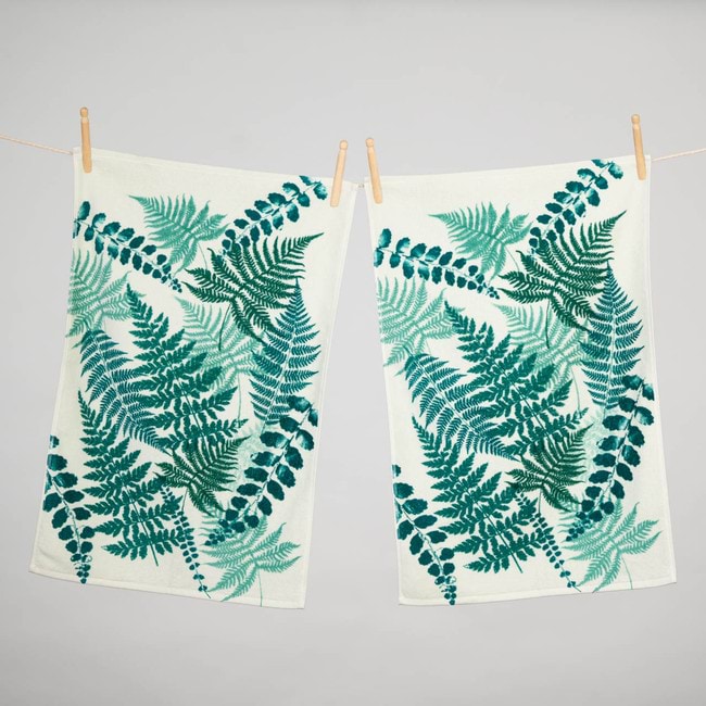 Aussie Tea Towel Botanical Twin Pack - Ferngully