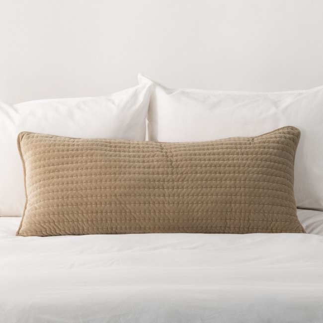 Velvet Natural Lumbar Cushion - Velluto