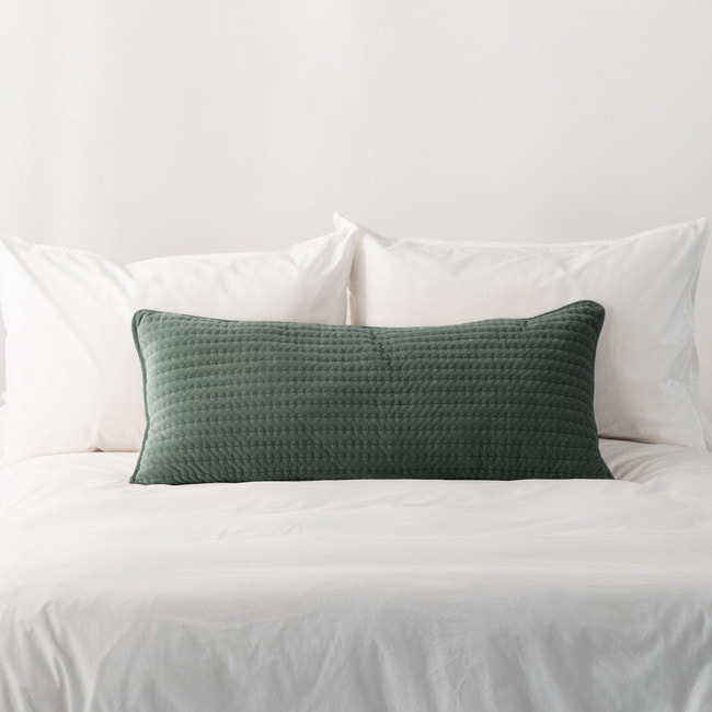 Velvet Spruce Lumbar Cushion - Velluto
